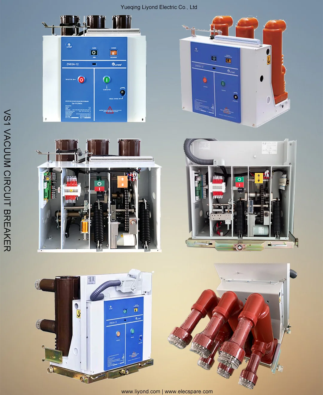 Vs112kv High Voltage Vcb Insulated Tube Embedded Poles 10kv Vacuum