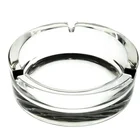 Nice design crystal glass round clear ashtray for smoking cigar tobacco