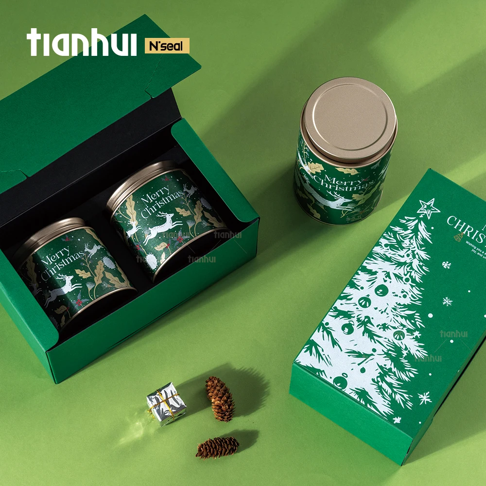 Kotak Kertas Grosir Tianhui untuk Kemasan Hadiah Liburan Natal, Dicetak Khusus