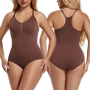Waist Slimming Shaping Hip Lifting Seamless Thong Jumpsuit Women's Underwear Plus Size Shapers