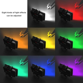 SL-20 Rechargeable LED Video Light for Gopro 5000-6000K Portable LED Camera Light Waterproof RGB Fill Light detail image