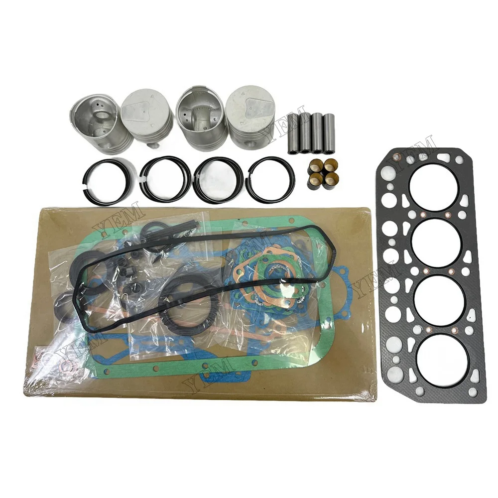 For Mitsubishi K4D Repair Kit With Full Gasket Set Piston Rings Engine Parts 2