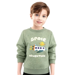 Baby Clothes Wholesale Plant Dye Natural Dye Round Neck Long Sleeved Baby Sweatshirts