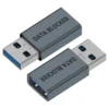 USB a Male  to USB a Female Gray
