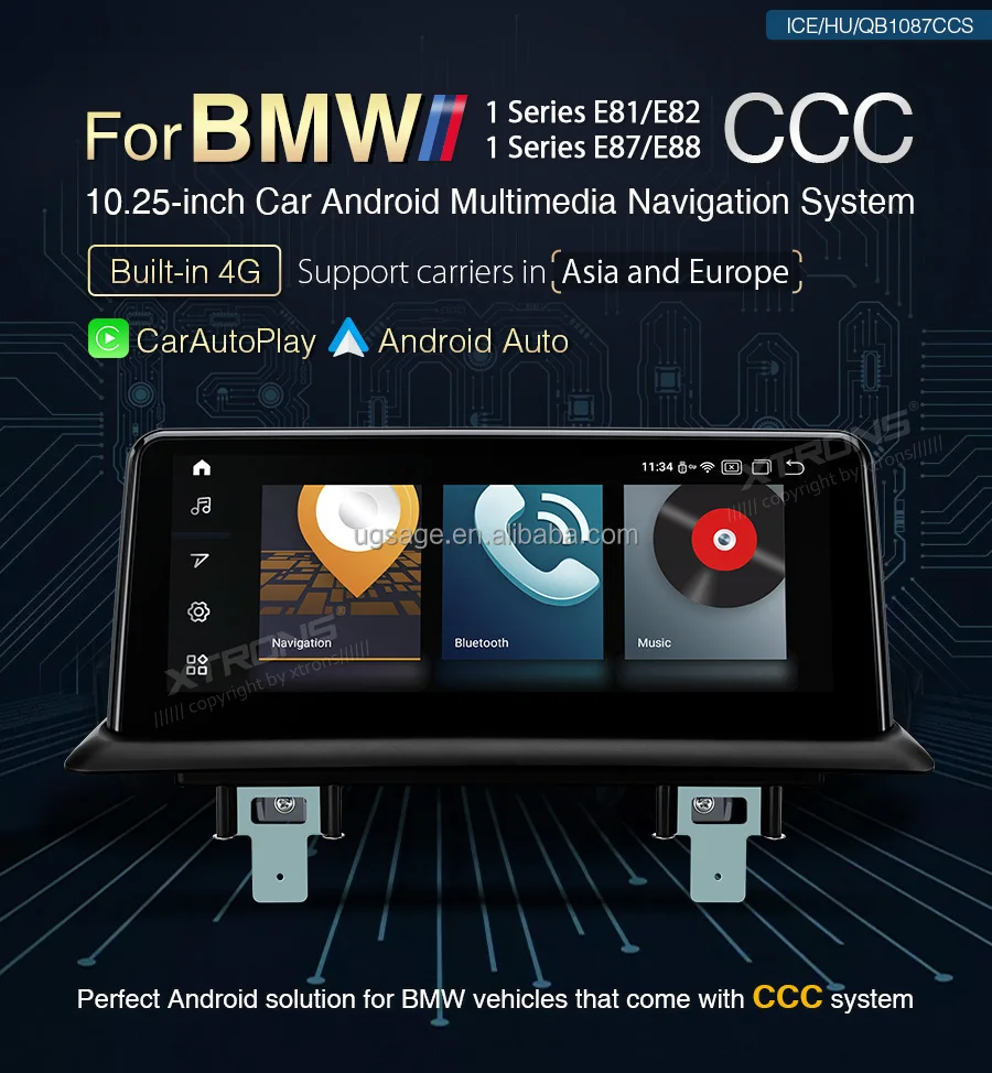 Xtrons 10 25英寸android 10 0自动为bmw 1series E81 E82 E87 E88 Ccc与dvr Gps Carplay Mp3 Wifi Buy Gps汽车 Autoradio 汽车音响gps Product On Alibaba Com