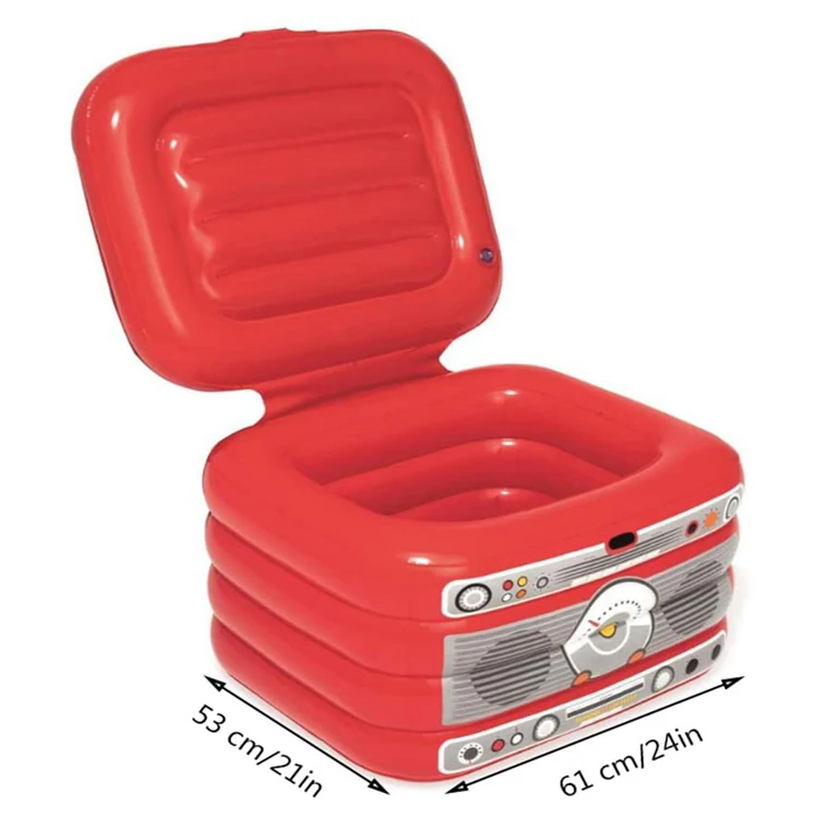 Custom PVC Inflatable Float Cooler Inflatable Pool Ice Bucket for Beer Salad