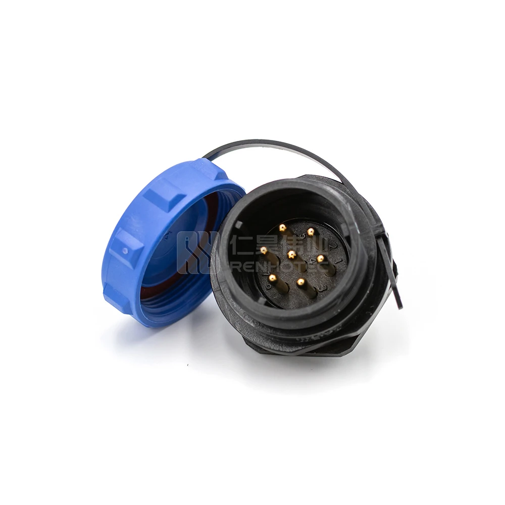 SP2112/P7 Socket 7 Pin SP21 Waterproof Panel Electrical Receptacle