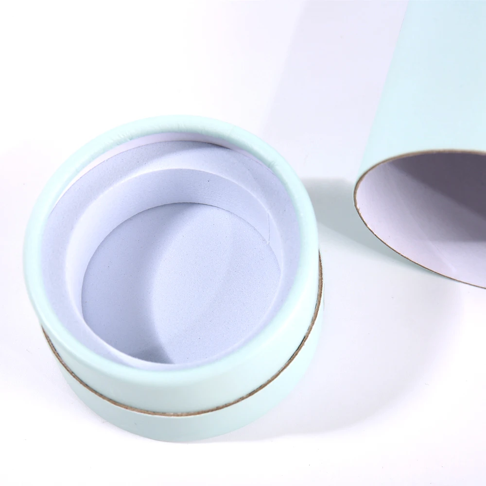 Factory Custom Luxury Eco-friendly Recyclable Paperboard Cylinder Gift Packaging Custom Logo Transfer Sticker for Candle Rigid