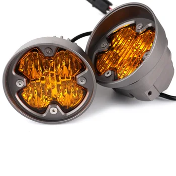 Fog Lamp Amber LED Fog Lights Assembly for Toyota 2012-2023 Tacoma 10-23 4Runner 14-23 Tundra