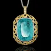 Pallan Blue pendant with Chopin chain