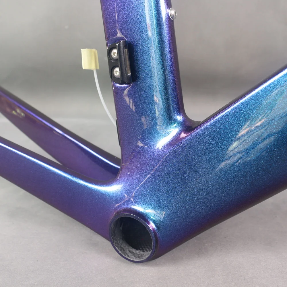 Bunglon Cat Aero ban sepeda T1000 V, serat karbon Aero TT-X35 rangka rem  penuh tersembunyi ban 700X32C