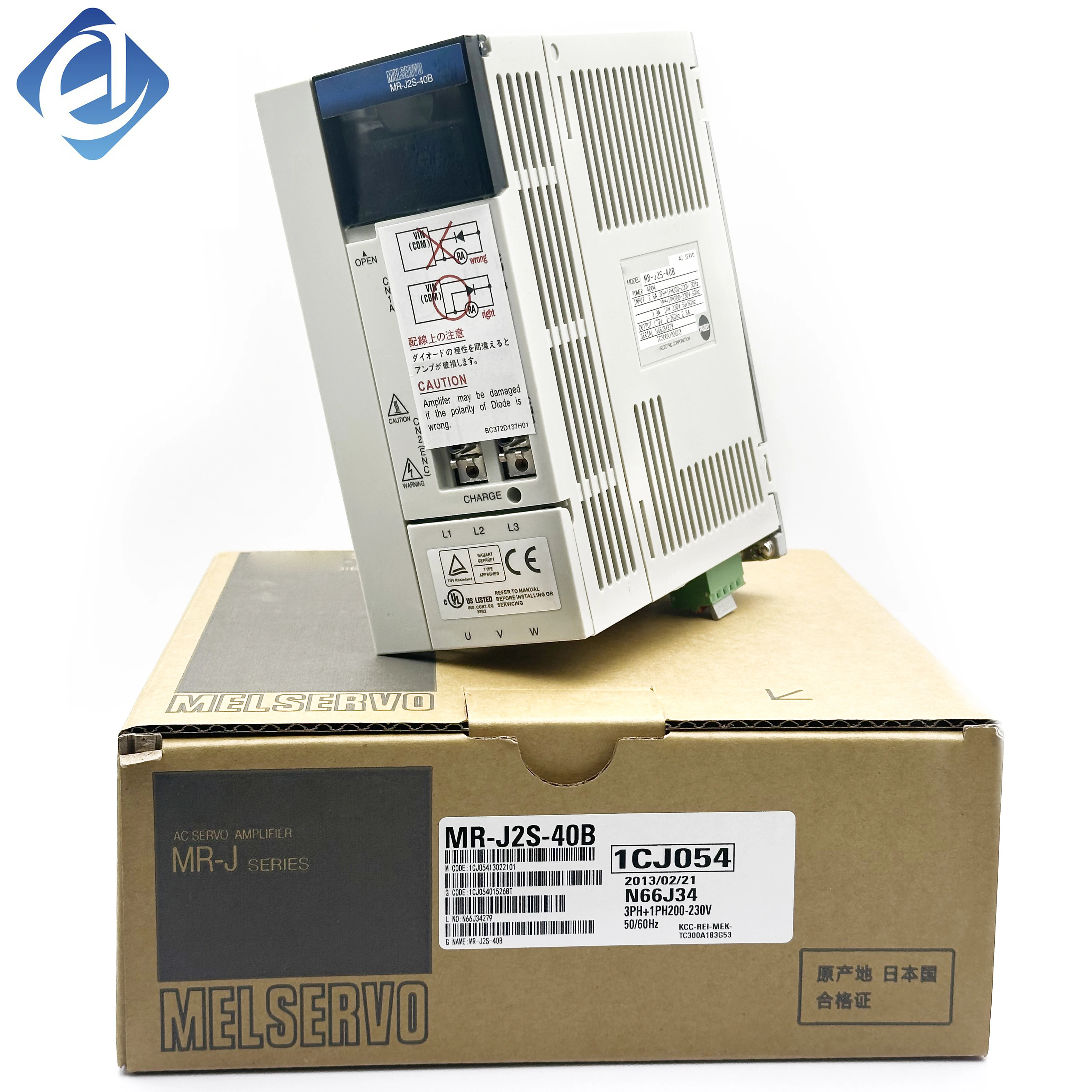 New Original MR-J2S-40B-EE085 MR-J2S-40B Single Phase Servo Drive Stock in Warehouse