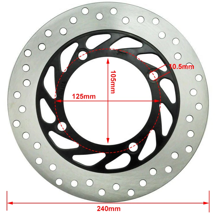 Custom Motorcycle Front 240mm Disc Brake Rotor for Honda NSS