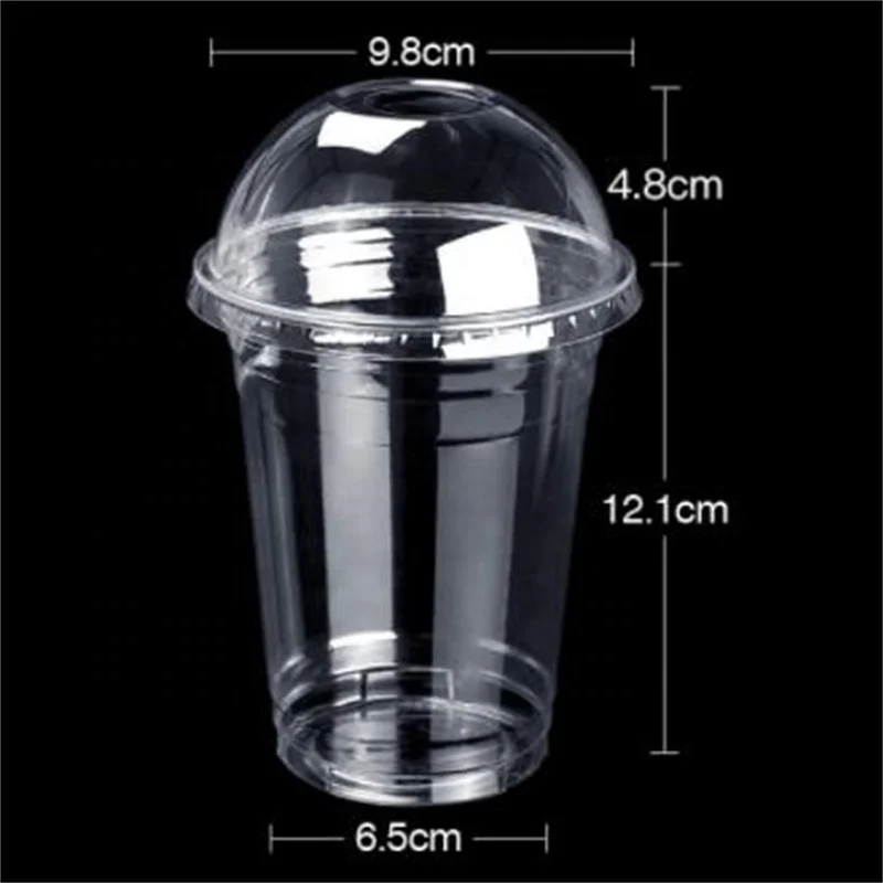 16oz Disposable Glass/Cup With Dome Lid