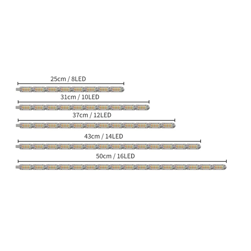 Car LED Guide Lamp Daytime Running Lights White Yellow Colour Flow Turn Signal High Brightness Modification Light Bar