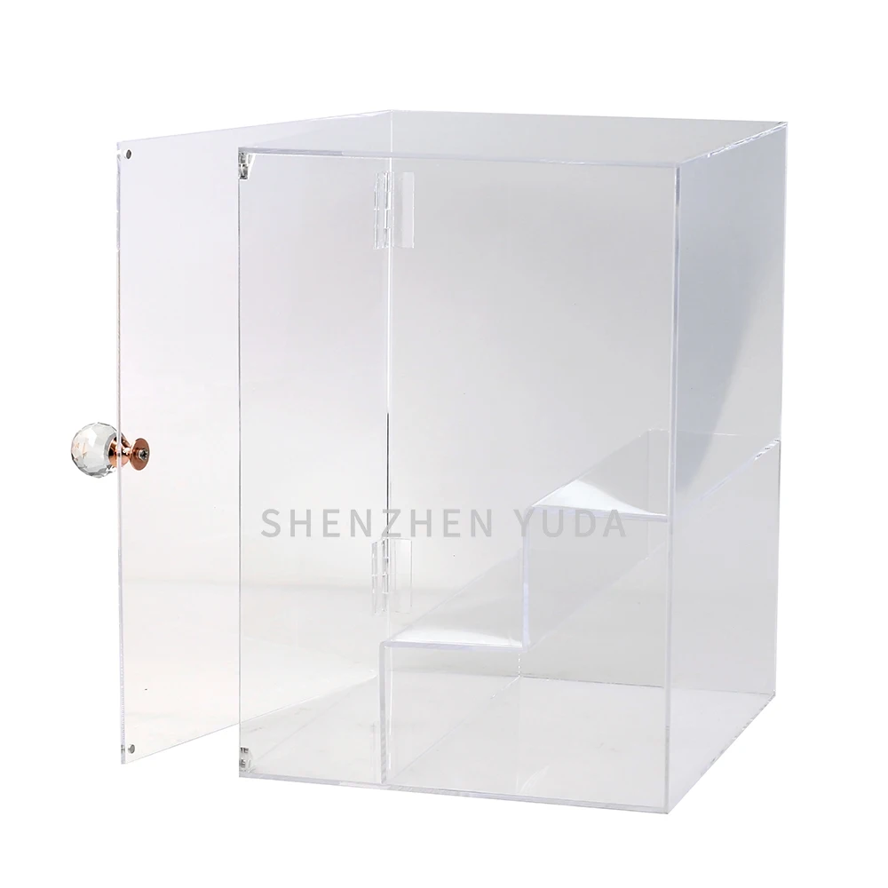 Clear Acrylic Display Racks for Cosmetic Fragrance Counter Cabinet Cologne Shop Display Showcase