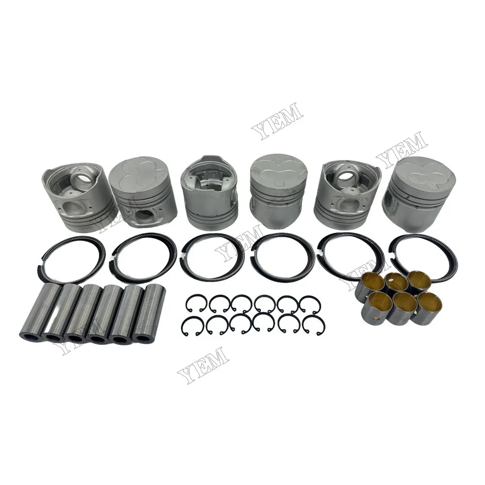 China Supplier Engine Pistons Set With Piston Rings Suitable for Nissan SD33 Engine Parts 2