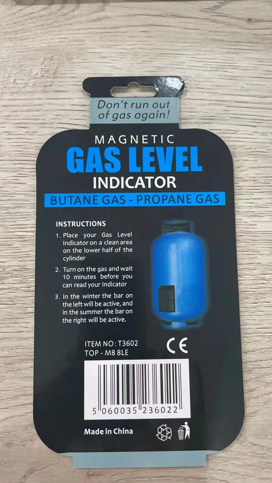 Gli Magnetic Tank Propane Fuel Gauge Temperature Measuring Gas Level ...