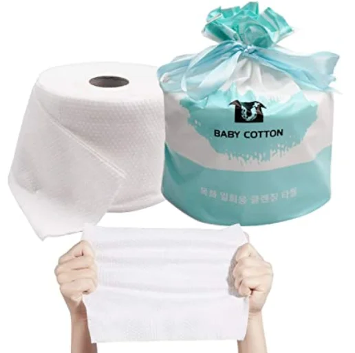 100Pcs Disposable Face Towel Cotton Makeup Cleaning Facial Napkin Wipes WashiBK 