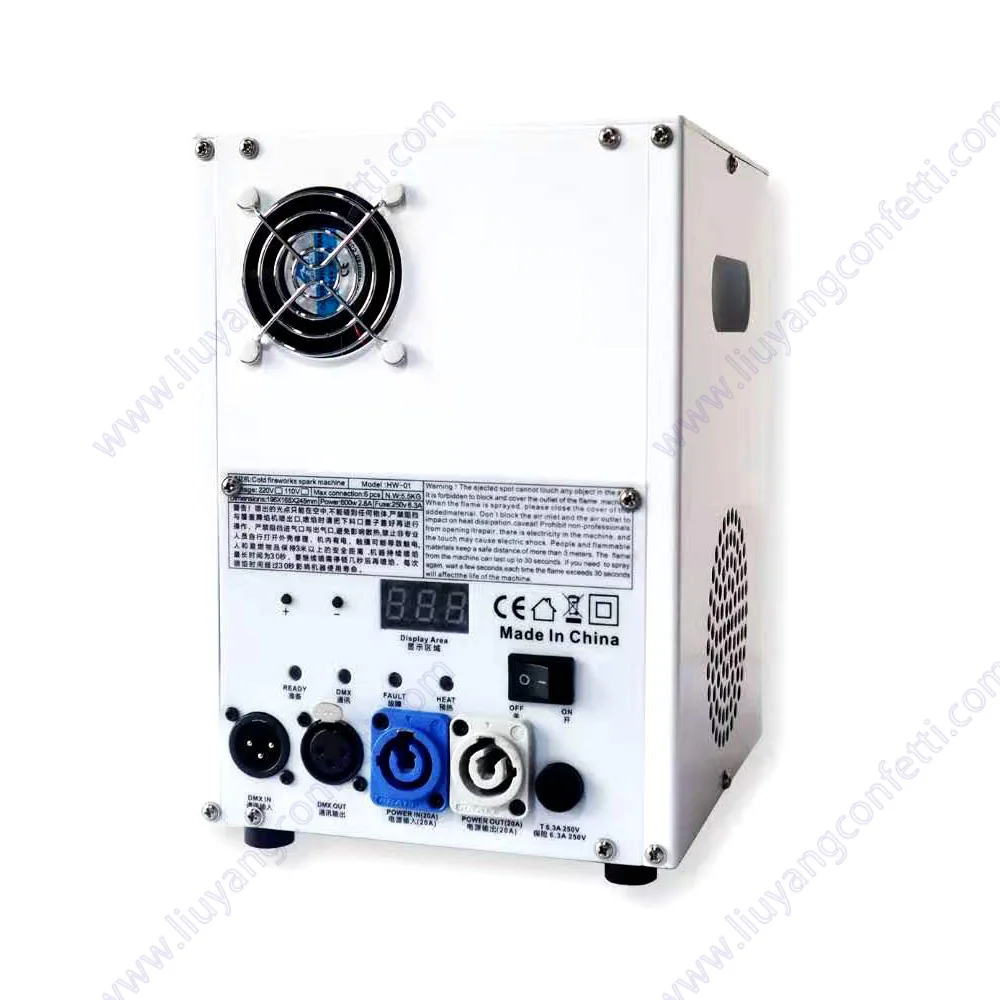 Mini Cold Spark Machine Magical Special Effects 750W Sparkler Firework Fountain DMX 512 Wedding
