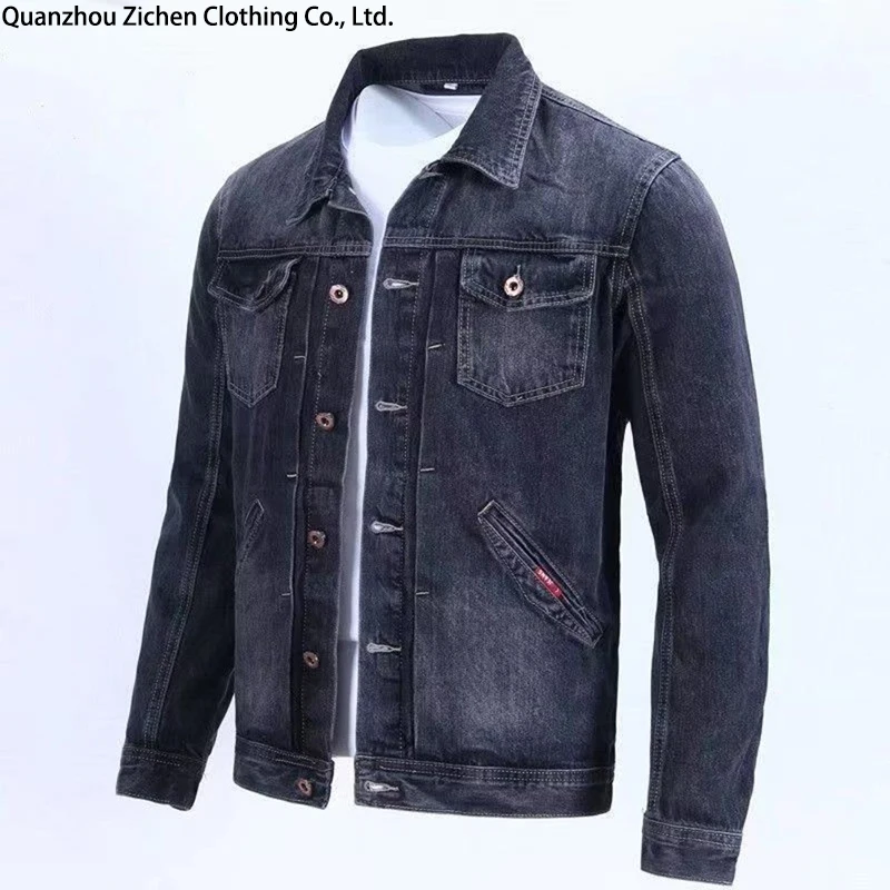 Spring And Fall Retro Denim Men's Fashion Brand Handsome Cargo Jacket Korean Version Slim Casual Wear Clothes_voghion.com
