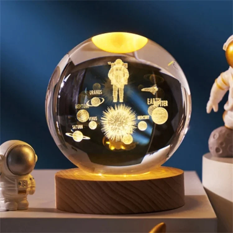 3Dガラス画像ジュピターソーラーシステム惑星月星雲土星レーザー