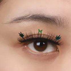hot selling wholesale special DIY sequins 3d false eyelashes with mink or faux mink material
