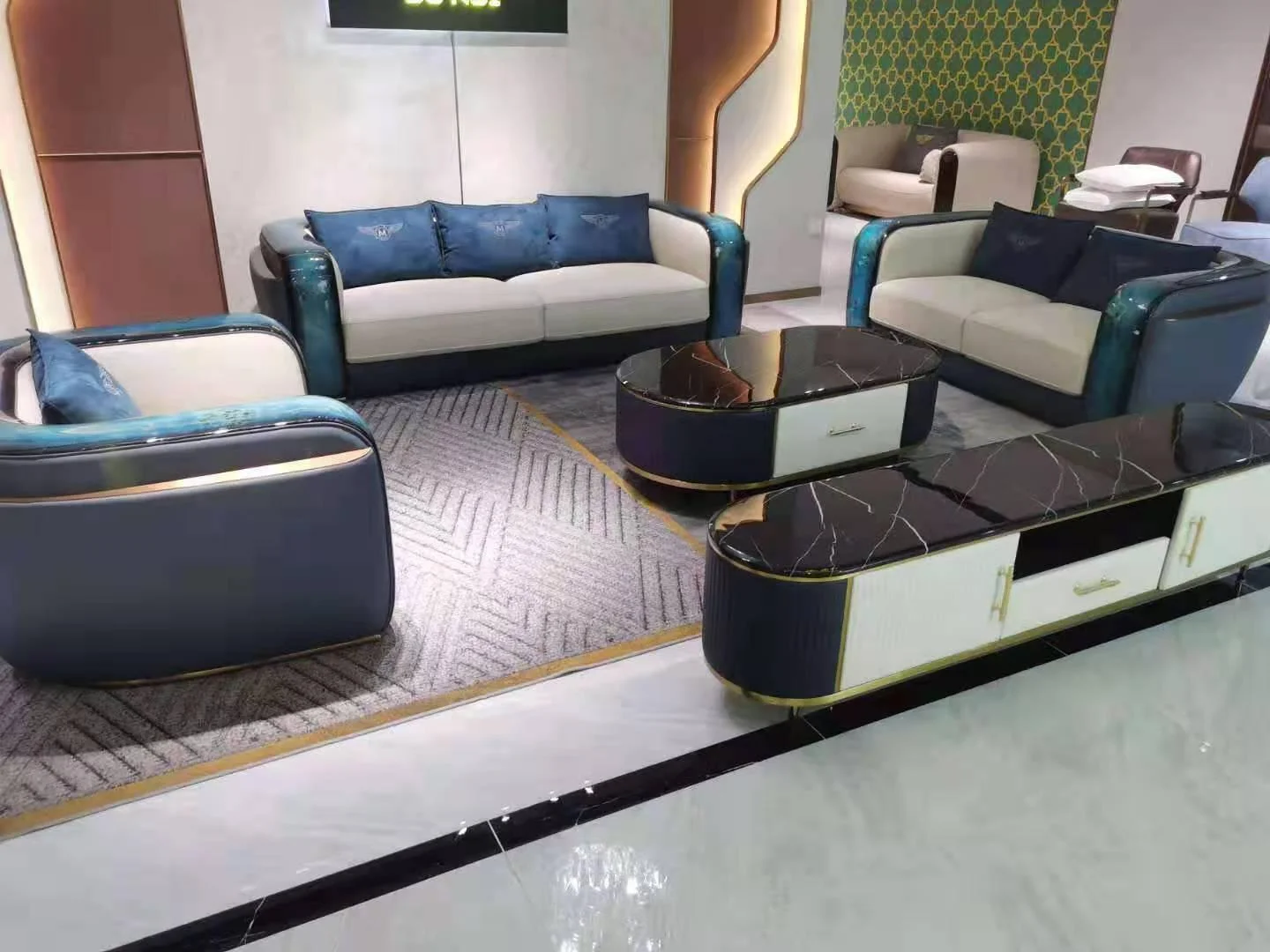 China Home Decor Furniture Sofa Sets Living Room Leather Designer Home