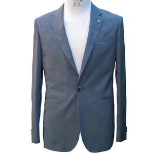 OEM Men's Casual Business Suits Latest Italian Printed Fabric Breathable Plus Size Zip Fly Pant with Butterfly Lining