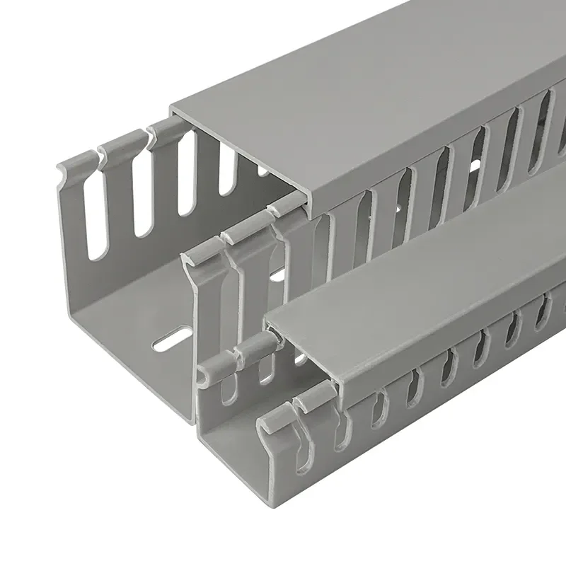 PVC Electrical Wire Channel Slotted Design for Efficient Wiring Ducts