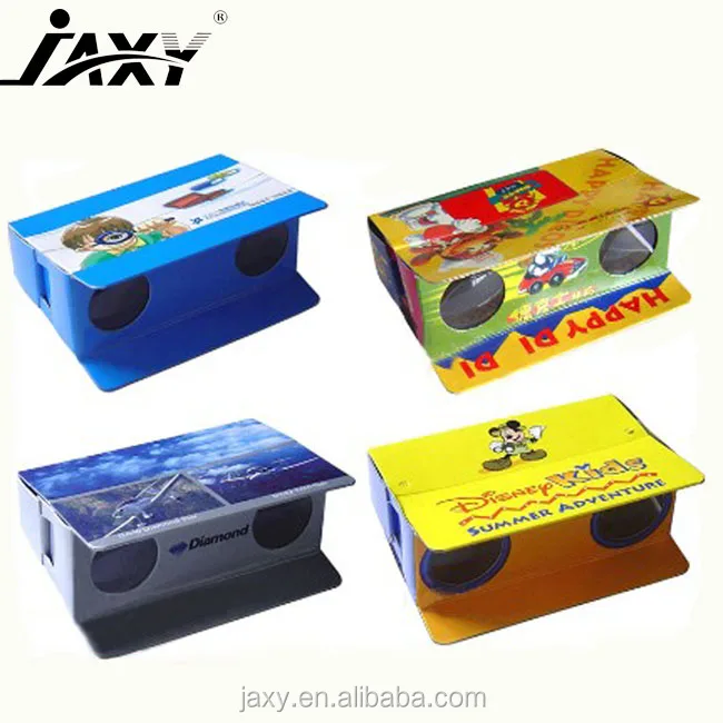 Bespoke Custom Printing Paper Binocular Kids Toy Folding Mini Disposable Foldable Paper Cardboard Binoculars