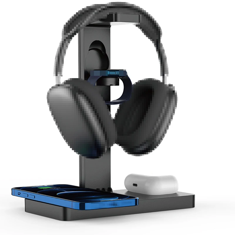 Несколько saftely 4 в 1 Беспроводное зарядное устройство для быстрой зарядки с станция может для Airpods 1/2 Беспроводное зарядное устройство Подставка для телефона