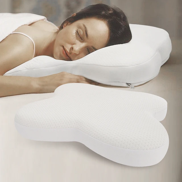 Luxury Sleep Butterfly Shaped Pillow Orthopedic and Ergonomic Neck Support Memory Foam beauty Pillow deep sleep pillow