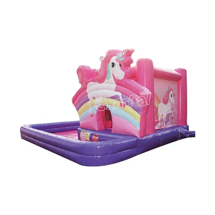 Tobogán de agua de unicornio, gorila comercial con tobogán de piscina de  agua, Combo, castillo inflable para niños grandes, casa de rebote comercial 