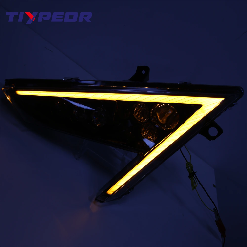 TIYPEOR LED Headlights for RZR Pro XP 2020 2021 OEM 2414538 2414539 RGB DRL Turn Signal Lights ATV UTV Headlamp manufacture