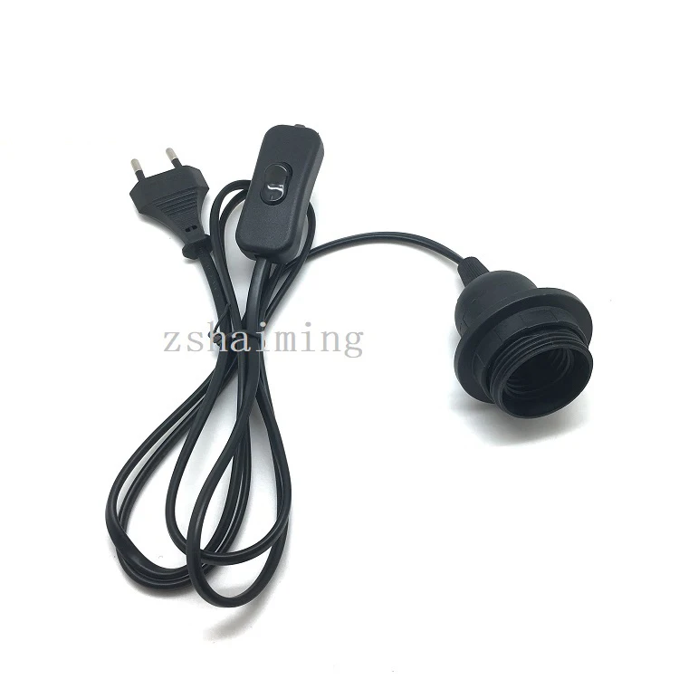 Wholesale Ce E27 Lamp Holder European Ac Power Lamp Cord With Switch