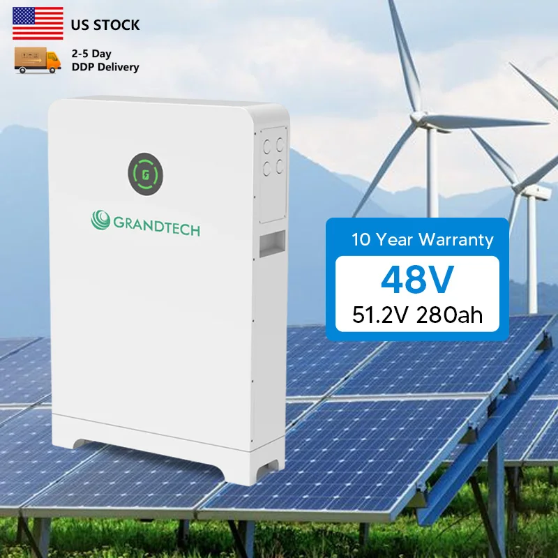 Grandtech 200A BMS Battery 8500 Cycles 51.2v 280Ah 314Ah 10kwh 15kwh 16kwh Solar Lithium Energy Storage System Lithium