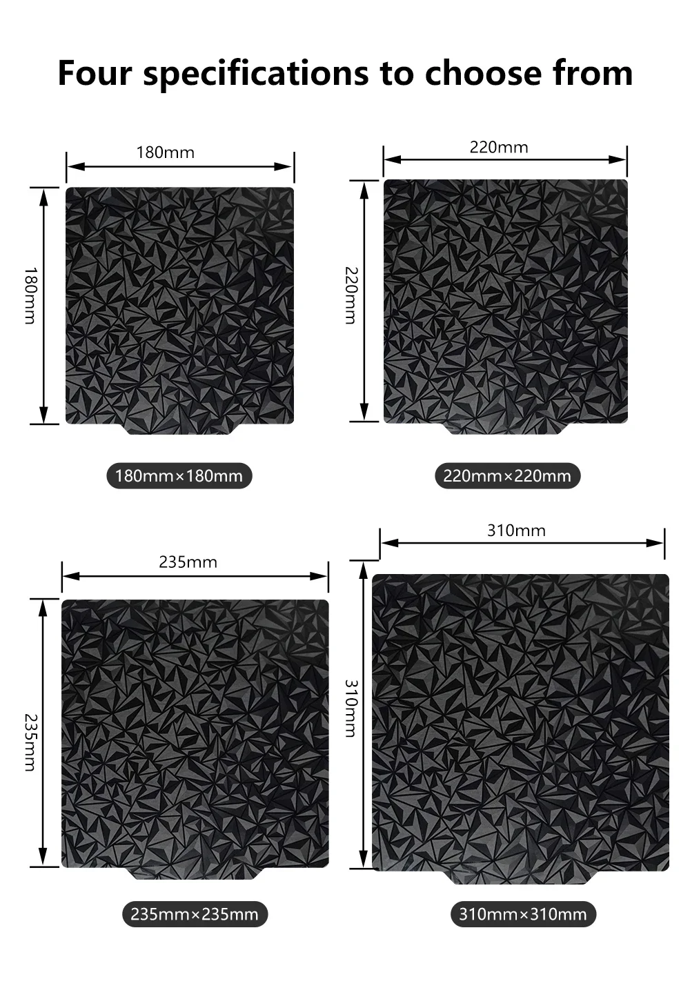 Bassen3d Peo Sheet Double Sided Peo + Textured Pei Build Plate For ...