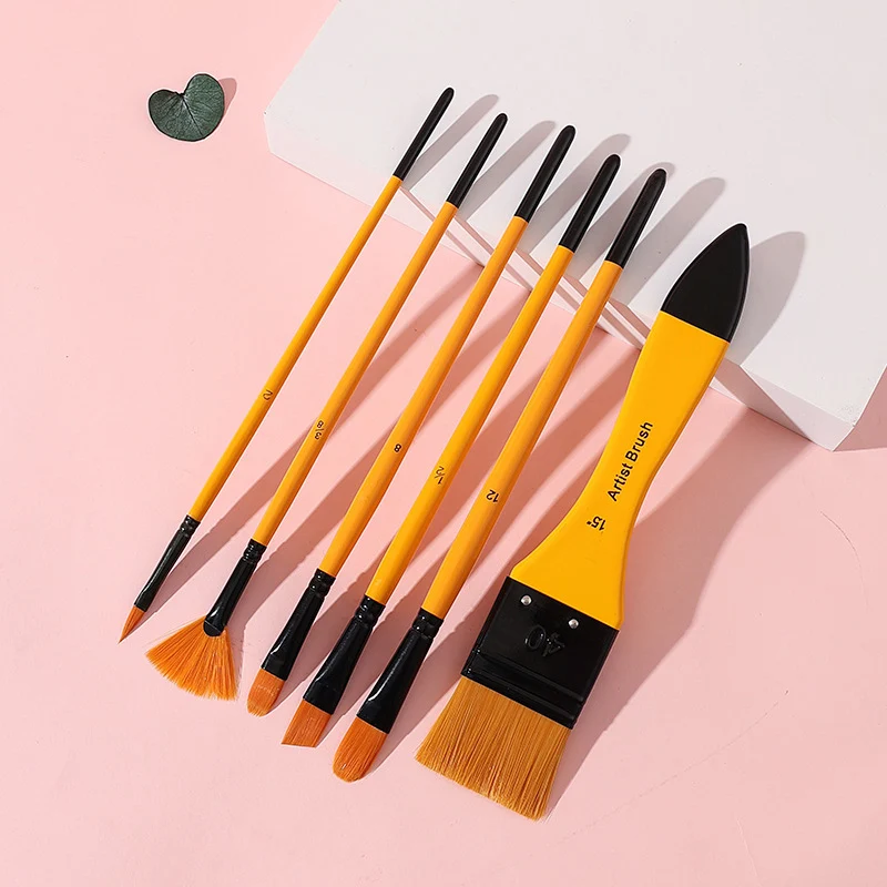 Набор кистей для рисования акриловыми масляными красками 6