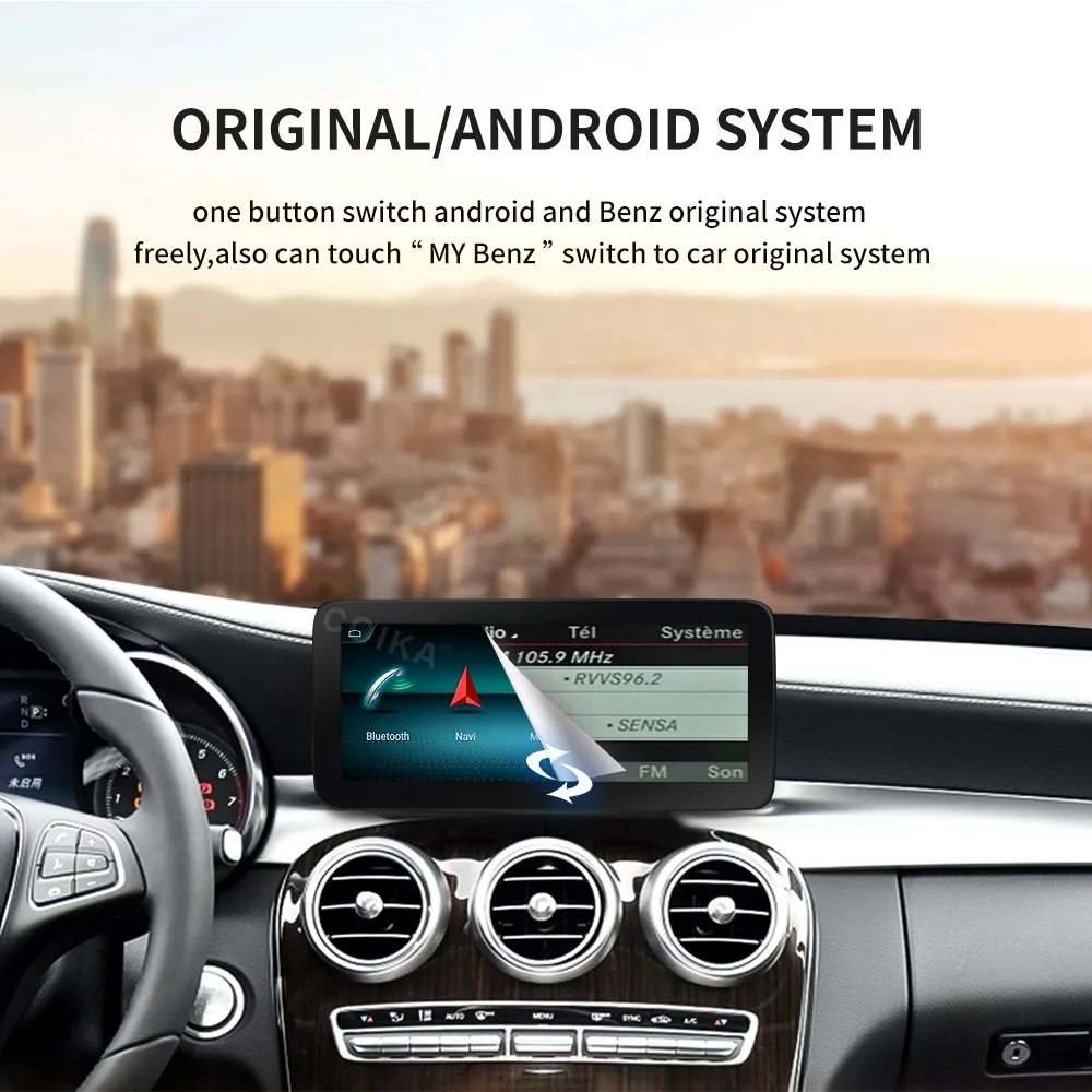 Android 12  Wireless Carplay GPS Radio BT 4G Car Full Touch Screen for Mercedes-benz a CLA GLA W176 2013-2018
