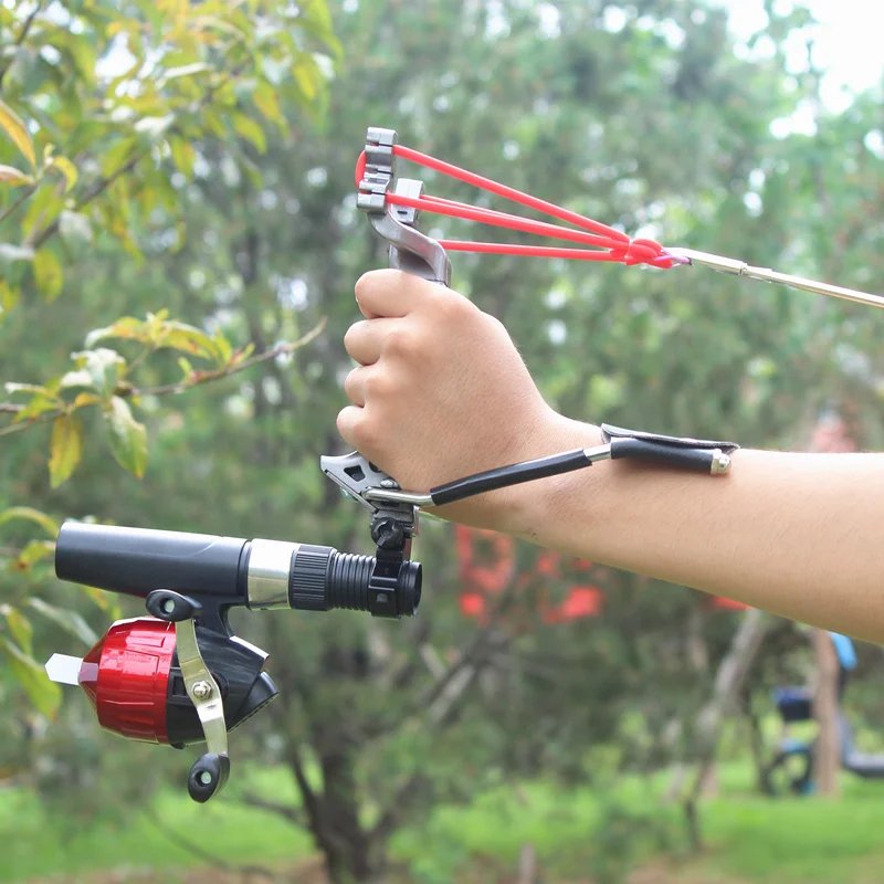 Arc Recourbé TOPARCHERY 53" Pour Pêche à L'arc Ou Chasse, Kit Avec Moulinet, Droitier