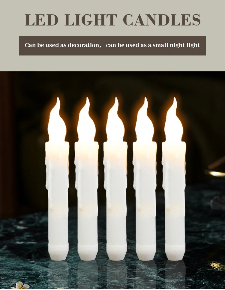 Floating Pillar Elegant Battery Operated Flameless Moving Flame Led