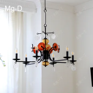 Symphony Adjustable Height Chandelier Casual Mid-Ancient Decorative Pendant Lights for Modern Farmhouse for Living Room Bedroom