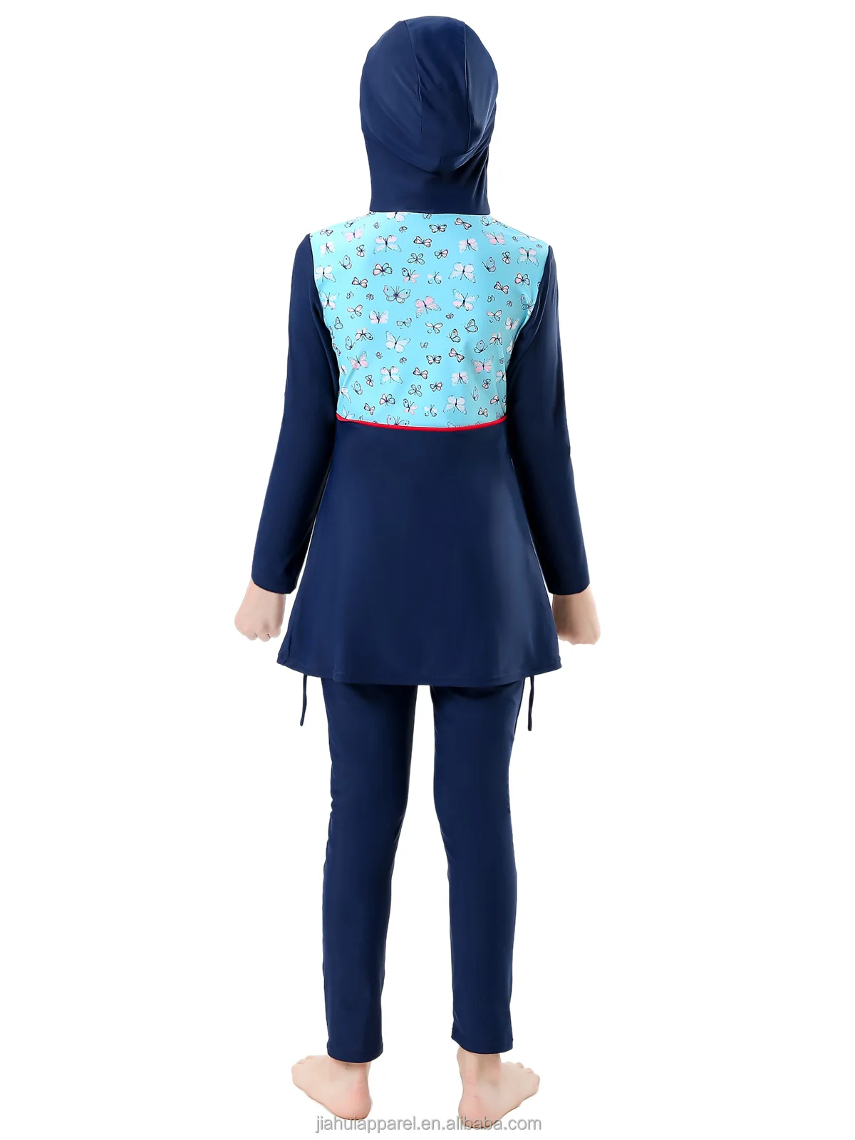 Hijab Islamic Swimsuit For Kids Swimwear Children's Modest Full Cover ...