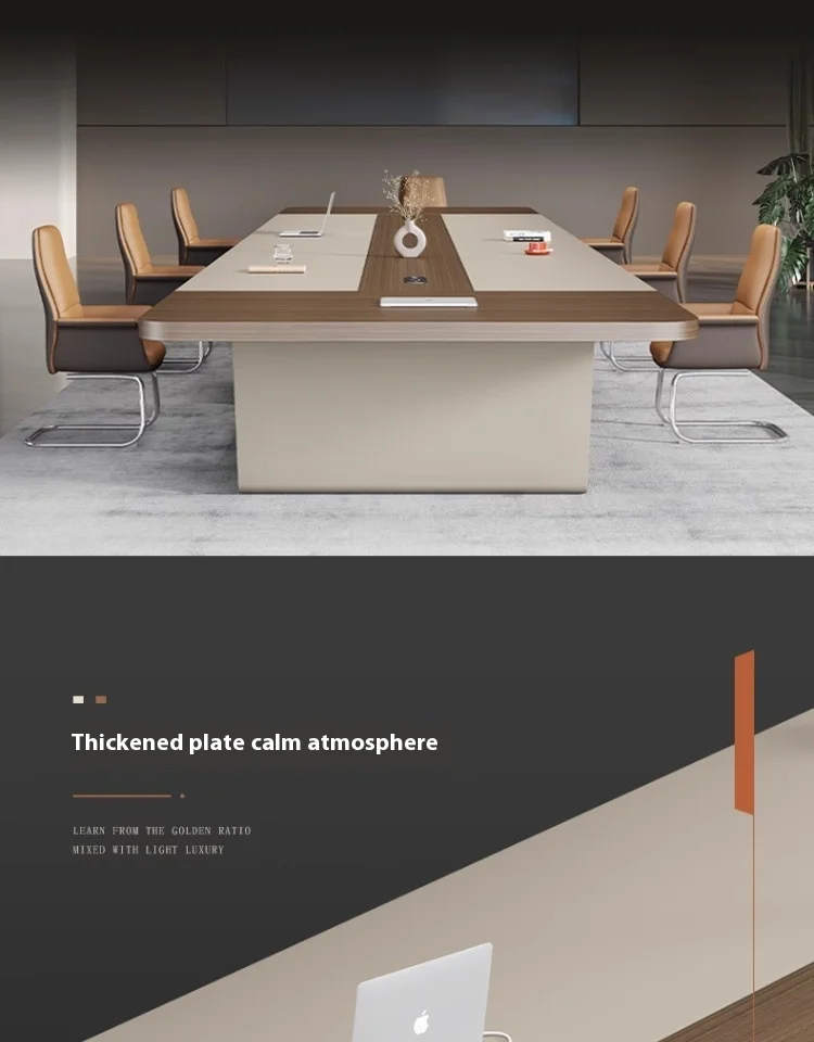 Modern Wood Extendable Conference Table for Hotel & School Use Large Creative Negotiation Commercial Office Furniture
