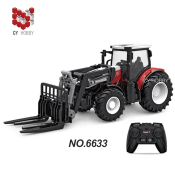 No.6633/No. 6634  hot selling RC farm trucks  1/24 2.4G 6CH Mini Remote control Farm tractor supply Toys for kids