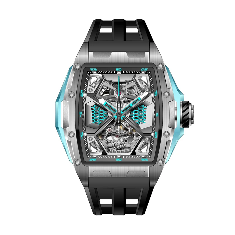 Mens Luxury Square Watches - Unique Sports Wrist Watch