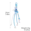 Azul cielo--K2508-17--Cuentas de perlas + carillón de viento