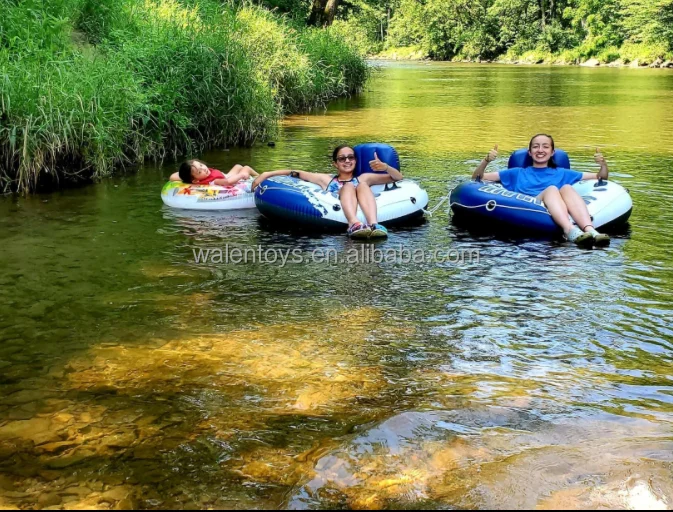Intex River Run I Sport Lounge 53" Diameter Inflatable Water Float 
