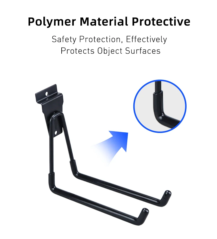 Low Price Warehouse Garage Rail Wall Mount Tool Hooks Garage Organizer Hooks for Storage Tools factory